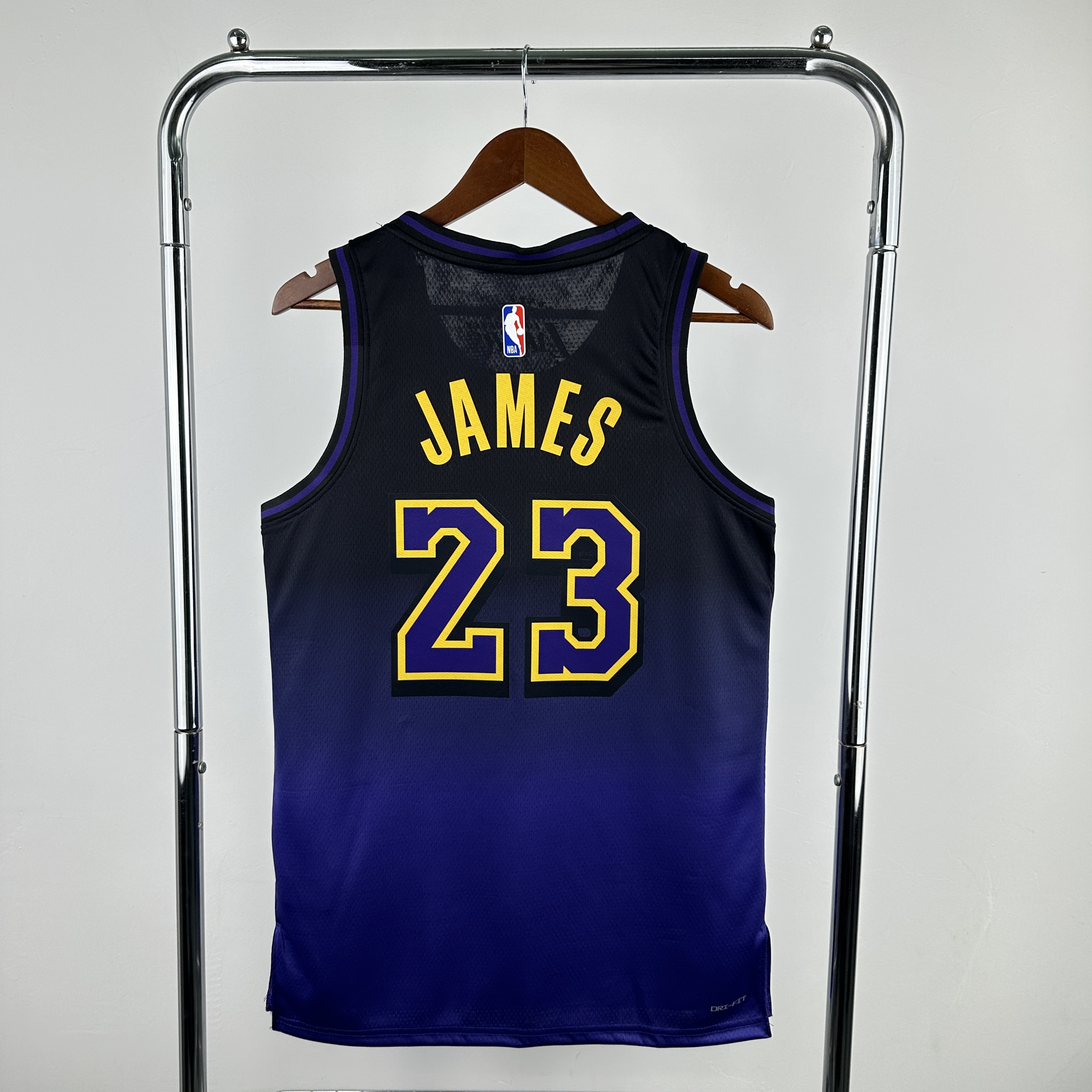 Men Los Angeles Lakers #23 James Purple City Edition Season Nike 2025 NBA Jersey